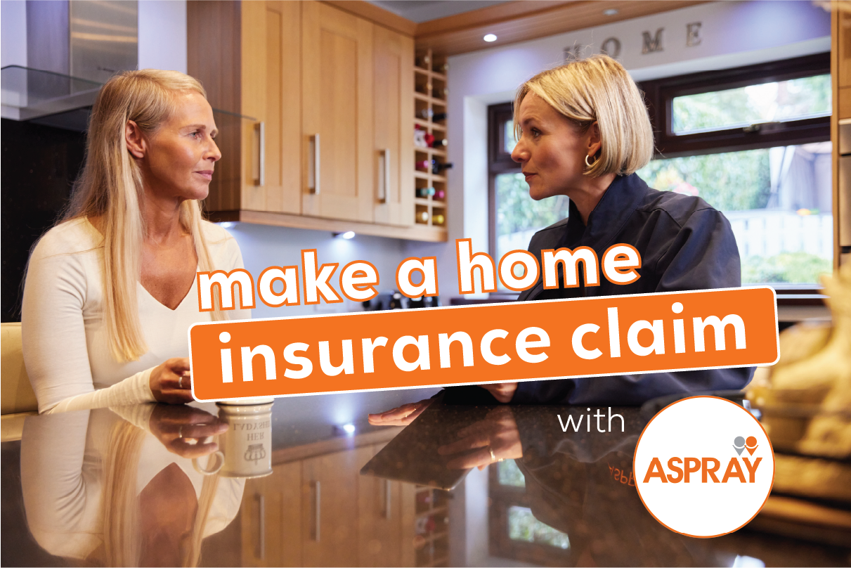 Make a home insurance claim with Aspray 
